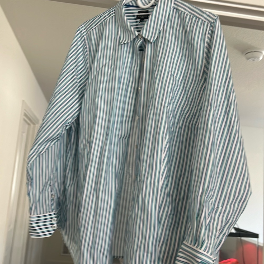 Woman’s long sleeve button blouse
